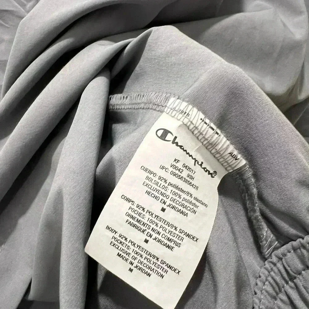 Champion Men's M Grey Windbreaker Lightweight Performance Jacket​​